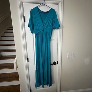 Teal seraphine XL maternity dress
